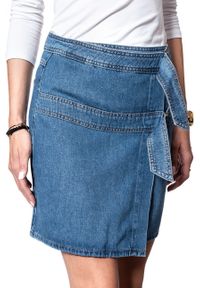 Mustang - SPÓDNICA JEANSOWA MUSTANG Wrap Skirt 1007016 5000 680. Materiał: jeans #9