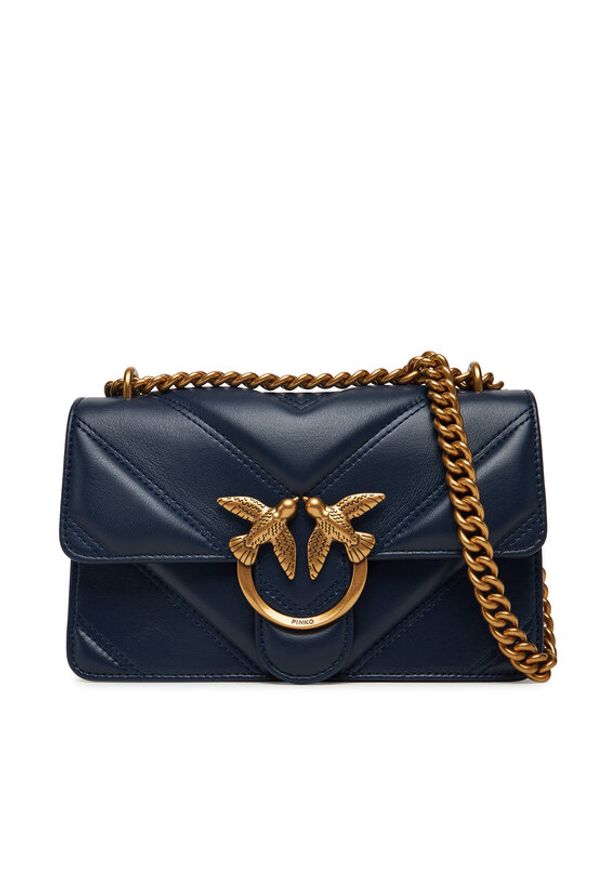 Pinko - PINKO Torebka Love One Mini Light Dc Al 25-26 PLTT 104550 A2OS Granatowy. Kolor: niebieski. Materiał: skórzane