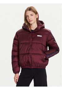 EA7 Emporio Armani Kurtka zimowa 7W000681 AF16413 M5064 Bordowy Relaxed Fit. Kolor: czerwony. Materiał: syntetyk. Sezon: zima