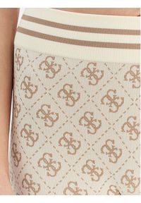 Guess Spodnie materiałowe 179838 Beżowy Slim Fit. Kolor: beżowy. Materiał: syntetyk #4