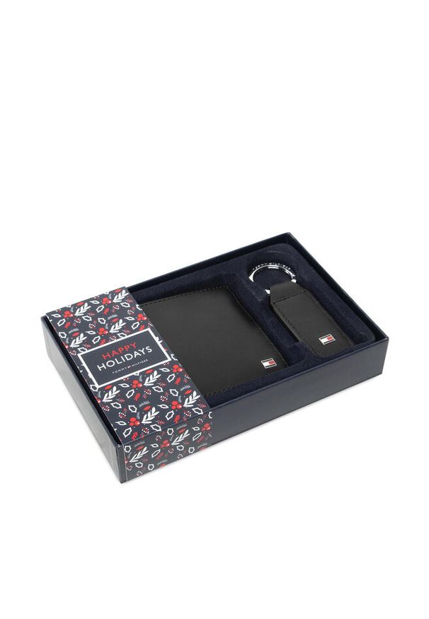 TOMMY HILFIGER - Zestaw portfel i brelok Tommy Hilfiger. Kolor: czarny