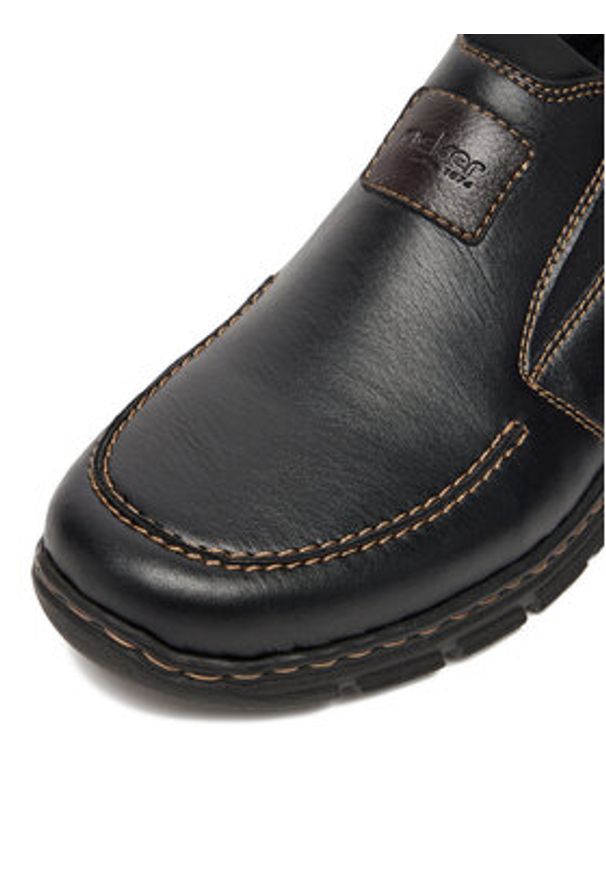 Rieker Półbuty 19961-03 Czarny. Kolor: czarny. Materiał: materiał, syntetyk