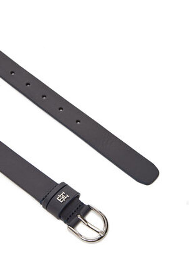 TOMMY HILFIGER - Tommy Hilfiger Pasek Damski Essential Effortless 2.5 Sv AW0AW17279 Granatowy. Kolor: niebieski. Materiał: skóra