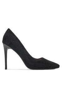 DeeZee Szpilki AS2288-11A Czarny. Kolor: czarny. Materiał: skóra. Obcas: na szpilce