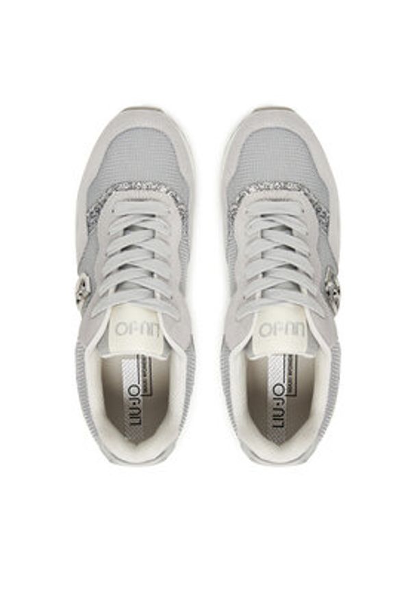 Liu Jo Sneakersy Maxi Wonder Low 02 BF5015 TX493 Szary. Kolor: szary. Materiał: mesh, materiał