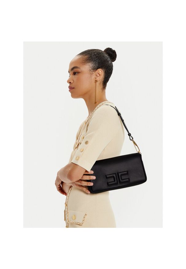 Torebka Elisabetta Franchi. Kolor: czarny