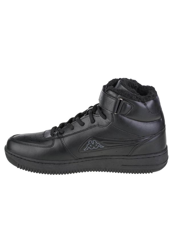Buty do chodzenia unisex, Kappa Bash Mid Fur. Kolor: czarny. Materiał: tkanina, skóra, materiał, syntetyk. Sport: turystyka piesza