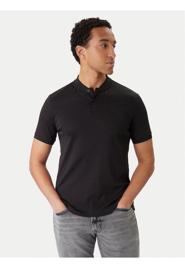 Calvin Klein Polo K10K111201 Czarny Regular Fit. Typ kołnierza: polo. Kolor: czarny. Materiał: bawełna