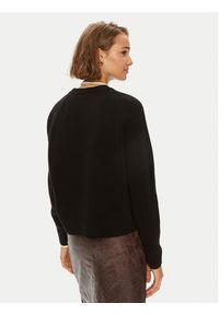 Weekend Max Mara Sweter Gabbia 24253661 Czarny Relaxed Fit. Kolor: czarny. Materiał: wełna #4