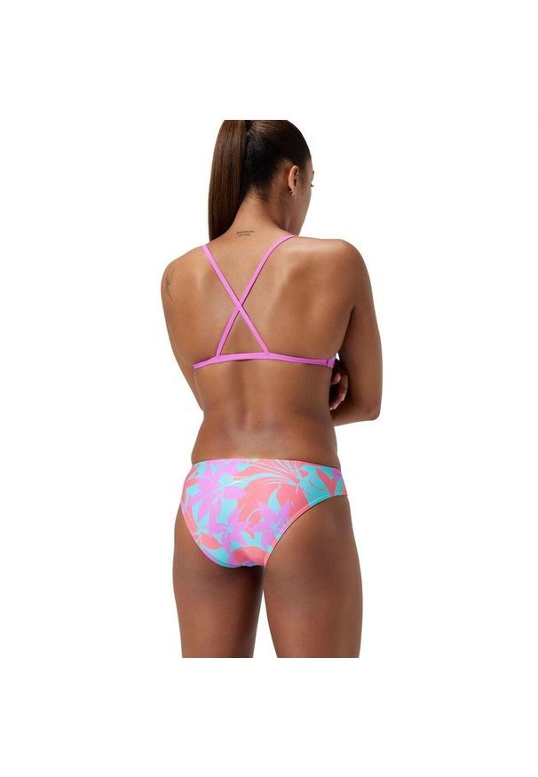 Góra od kostiumu kąpielowego damskiego Speedo Digital Crossback. Kolor: różowy