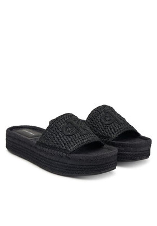 Calvin Klein Espadryle Ebeth HW0HW02895 Czarny. Kolor: czarny. Materiał: syntetyk