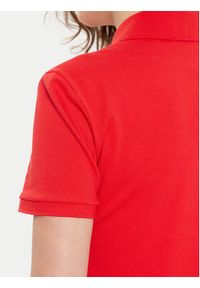 Lacoste Polo PF5462 Czerwony Slim Fit. Typ kołnierza: polo. Kolor: czerwony. Materiał: bawełna #2
