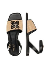 Nine West Sandały CWBFS181-03 Czarny. Kolor: czarny. Materiał: materiał, syntetyk