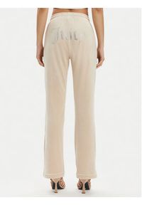 Juicy Couture Spodnie dresowe Tina JCAPW045 Beżowy Regular Fit. Kolor: beżowy. Materiał: syntetyk #2
