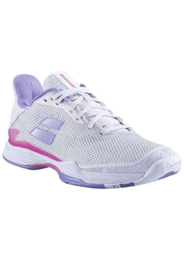 Buty do tenisa damskie Babolat Jet Tere All Court. Kolor: biały, fioletowy, różowy, wielokolorowy. Sport: tenis