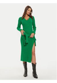 Liu Jo Sukienka dzianinowa WF4532 MA57P Zielony Regular Fit. Kolor: zielony. Materiał: syntetyk