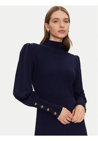 Luisa Spagnoli Sukienka dzianinowa Magalin 58414 Granatowy Regular Fit. Kolor: niebieski. Materiał: wełna #4