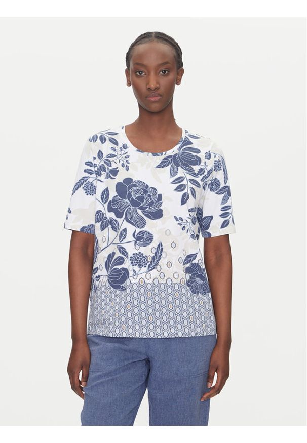 Olsen T-Shirt 11105108 Niebieski Regular Fit. Kolor: niebieski. Materiał: bawełna