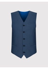 Pako Lorente - PAKO LORENTE – Granatowa kamizelka męska. Okazja: na ślub cywilny, na wesele. Kolor: niebieski #7