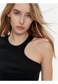 Replay Sukienka dzianinowa W9074.000.23587 Czarny Slim Fit. Kolor: czarny. Materiał: bawełna #6