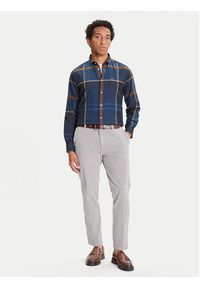 Barbour Koszula Dunoon MSH4980TN54 Granatowy Regular Fit. Kolor: niebieski. Materiał: bawełna #5