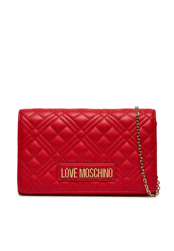 Love Moschino - LOVE MOSCHINO Torebka JC4079PP0LLA0500 Czerwony. Kolor: czerwony. Materiał: skórzane