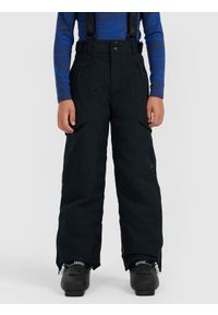 4f - 4F Spodnie narciarskie membrana 8000 chłopięce - czarne 122 (6-7 lat). Kolor: czarny. Materiał: poliester, materiał. Wzór: gładki. Sezon: lato. Sport: narciarstwo #2