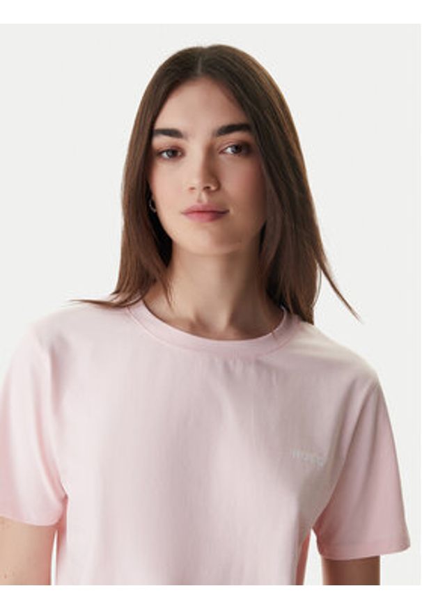 Hugo - HUGO T-Shirt 50555634 Różowy Regular Fit. Kolor: różowy. Materiał: bawełna