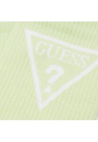 Guess Skarpety wysokie damskie V2GZ00 ZZ00I Zielony. Kolor: zielony. Materiał: materiał, bawełna