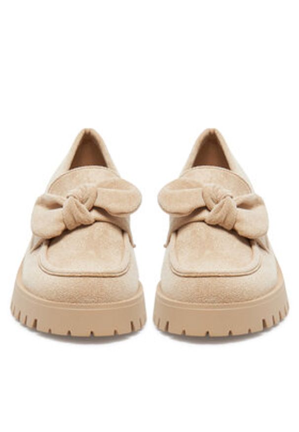 DeeZee Loafersy HXG2108-93 Beżowy. Kolor: beżowy. Materiał: materiał