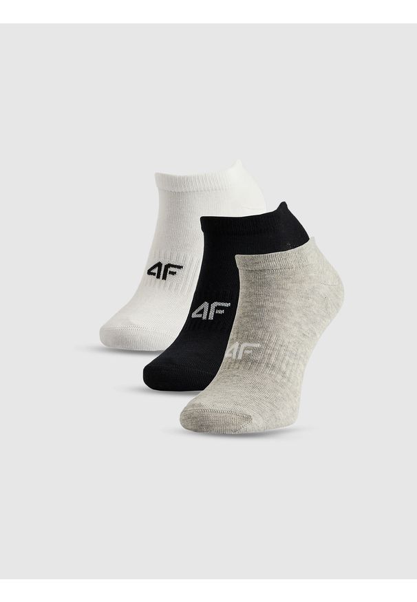 4f - 4F Skarpetki stopki (3-pack) męskie - multikolor 39-42. Kolor: wielokolorowy. Materiał: dzianina, bawełna