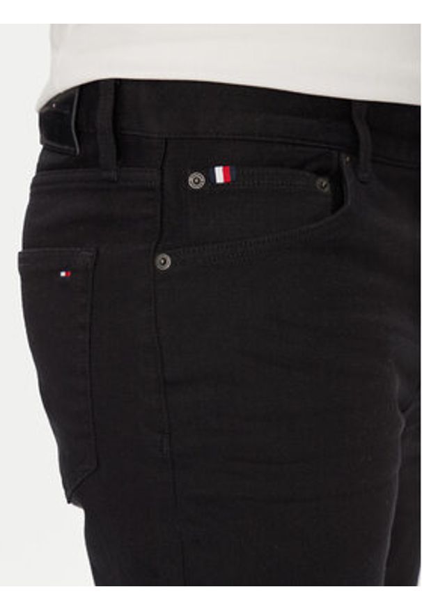 TOMMY HILFIGER - Tommy Hilfiger Jeansy Denton MW0MW40681 Czarny Straight Fit. Kolor: czarny