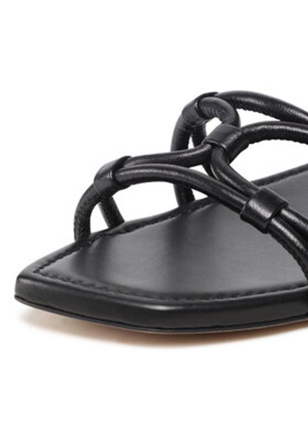 Stuart Weitzman Klapki Wovenknotslidesandal SA616 Czarny. Kolor: czarny. Materiał: skóra