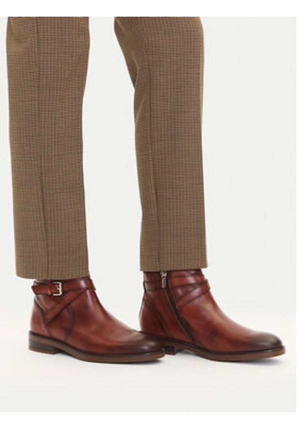 Pikolinos Botki W3C-8869 Brązowy. Kolor: brązowy. Materiał: skóra