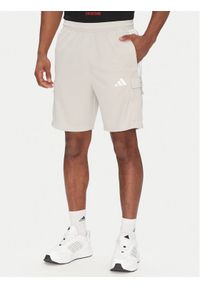Adidas - adidas Szorty sportowe Tiro Cargo JC7958 Beżowy Regular Fit. Kolor: beżowy. Materiał: syntetyk. Styl: sportowy