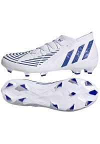 Adidas - Buty piłkarskie adidas Predator Edge.2 Fg M GW2269 białe białe. Zapięcie: sznurówki. Kolor: biały. Materiał: syntetyk, guma. Sport: piłka nożna