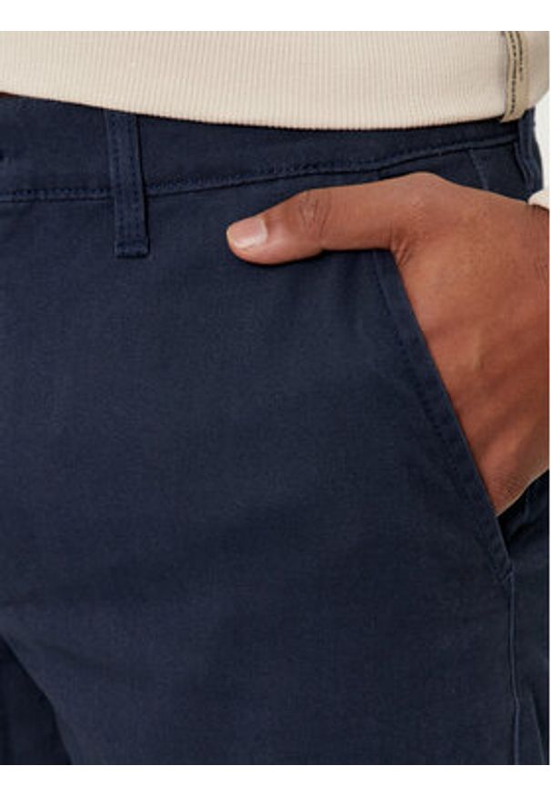 Jack & Jones Chinosy Dave 12212930 Granatowy Regular Fit. Kolor: niebieski. Materiał: bawełna