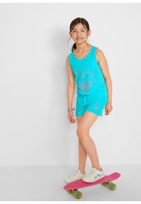 bonprix - Szorty z czystej bawełny organicznej (2 pary). Kolor: niebieski. Materiał: bawełna. Wzór: nadruk, aplikacja #2