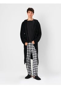 Sinsay - Szlafrok z kapturem - czarny. Kolor: czarny #1