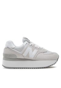 New Balance Sneakersy WL574ZSC Szary. Kolor: szary. Materiał: zamsz, skóra. Model: New Balance 574