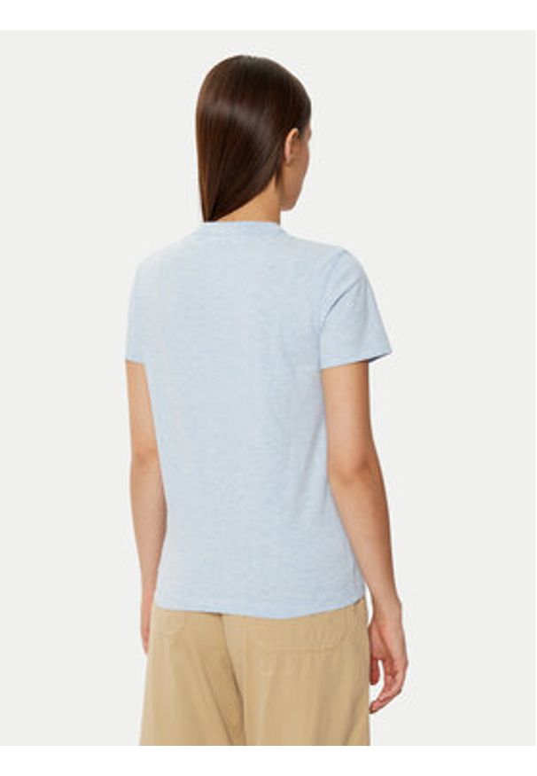 Tommy Jeans T-Shirt DW0DW20153 Błękitny Regular Fit. Kolor: niebieski. Materiał: bawełna