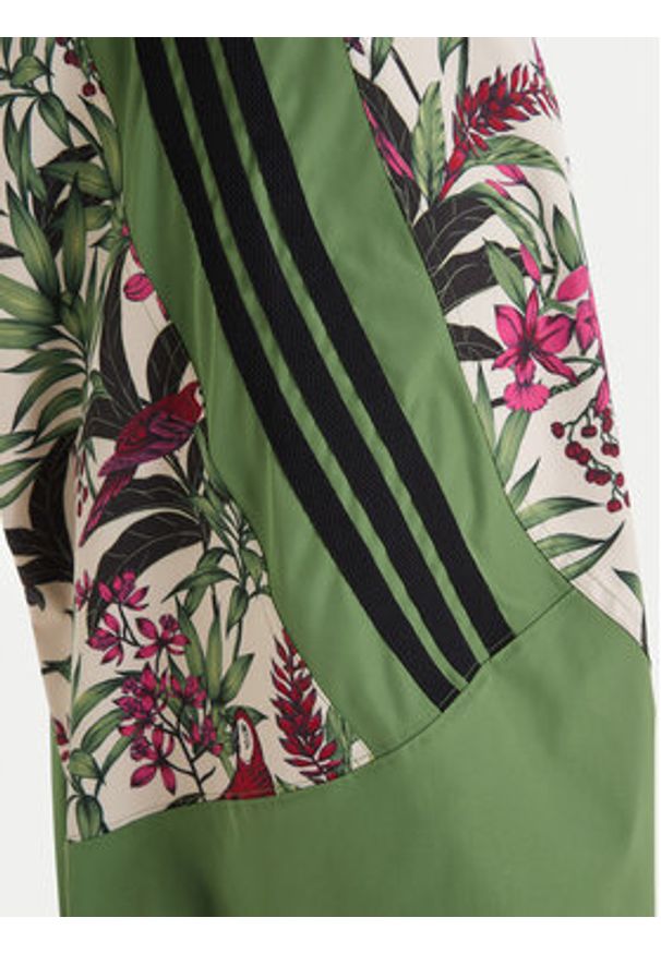 Adidas - adidas Spodnie dresowe Farm Rio Premium KD4642 Zielony Loose Fit. Kolor: zielony. Materiał: syntetyk