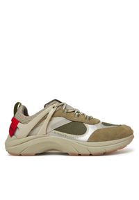 Hugo - Sneakersy HUGO. Kolor: brązowy