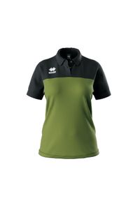 ERREA - Damska koszulka polo Errea Bonnie. Typ kołnierza: polo. Kolor: zielony, czarny, brązowy, wielokolorowy. Styl: sportowy, wakacyjny #1