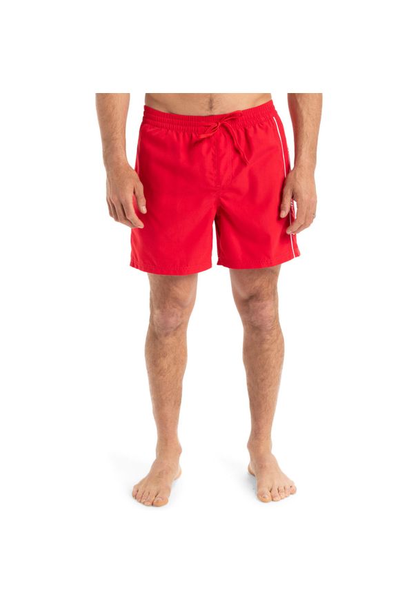 Quiksilver - Szorty kąpielowe EVERYDAY VERT 16" Czerwony Mężczyźni. Kolor: czerwony. Materiał: poliester, materiał. Długość: krótkie
