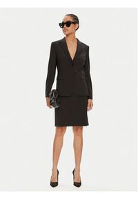 BOSS - Boss Marynarka Juleah 50490035 Czarny Regular Fit. Kolor: czarny. Materiał: wełna