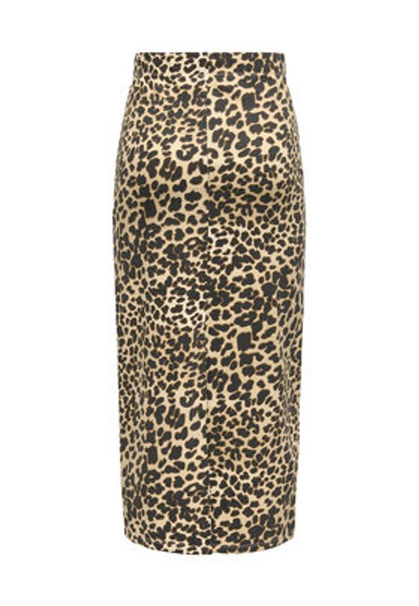 JDY Spódnica ołówkowa Ivy 15347463 Brązowy Slim Fit. Kolor: brązowy. Materiał: syntetyk, bawełna