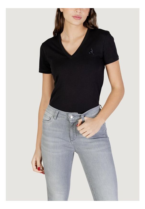 Armani Exchange T-Shirt XW002330 AF10356 UC001 Czarny Regular Fit. Kolor: czarny. Materiał: bawełna