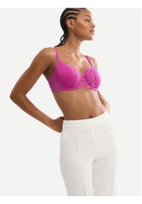 Triumph Biustonosz z fiszbiną Waves Of Glow 10227810 Różowy ciemny. Kolor: różowy. Materiał: syntetyk #5