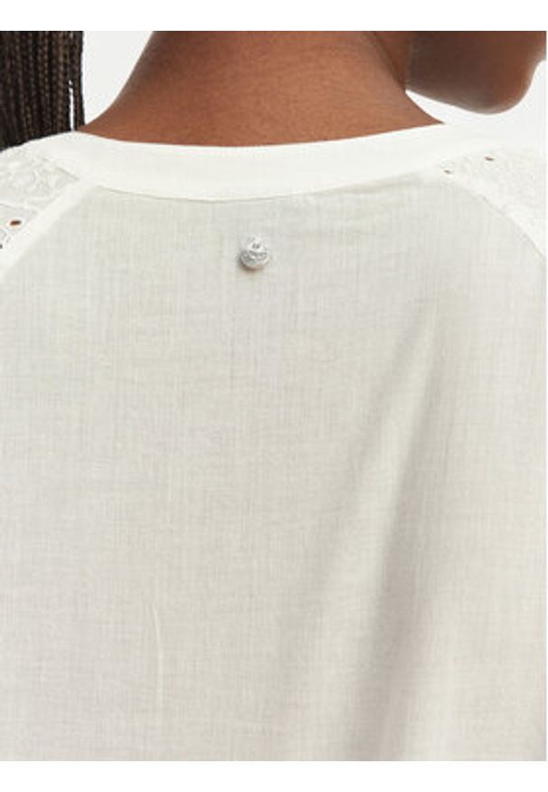 BOSS Bluzka Belvast 50559073 Biały Regular Fit. Kolor: biały. Materiał: bawełna